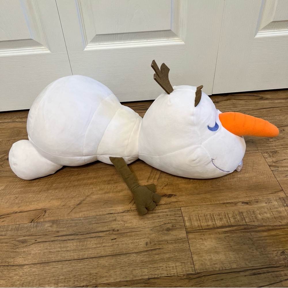 Disney Olaf White and Orange Plush Stuffed Animal